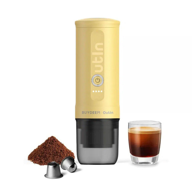 OutIn Nano Portable Espresso Machine (Mellow Yellow)