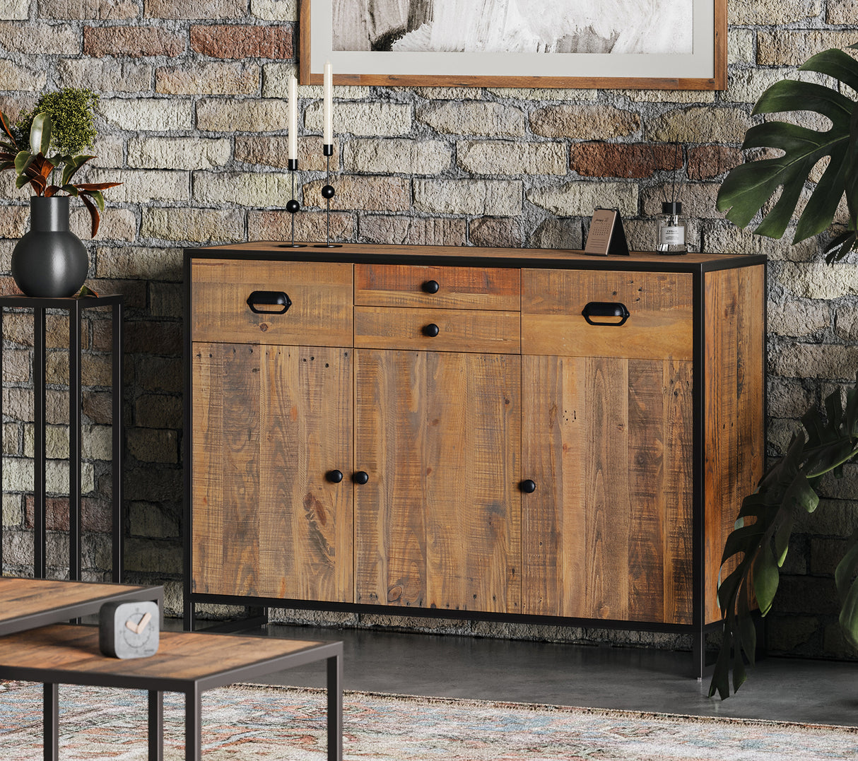 Ooki - Sideboard With 3 Doors & 4 Drawers