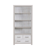 Greystone - Large Open Bookcase with Drawers