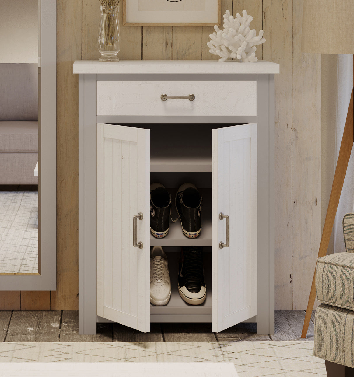 Greystone - Shoe Storage Cupboard With Drawer