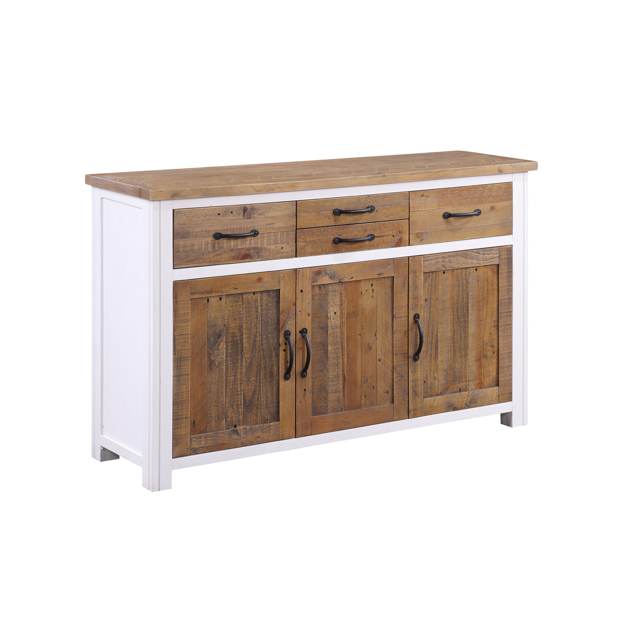 Splash of White - Sideboard 3 Door / 4 Drawer