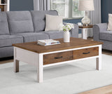 Splash of White - Coffee Table With Four Drawers