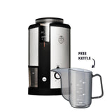 Wilfa Svart Coffee Grinder (Silver) + Hario Drip Kettle Air