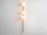 houseof. Bar Opal Ball Wall Light in Brass