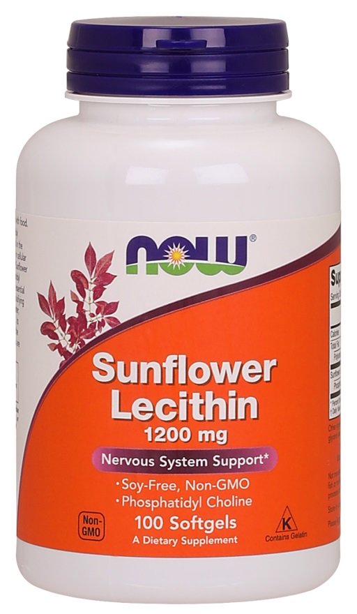 NOW Foods - Sunflower Lecithin, 1200mg - 100 softgels