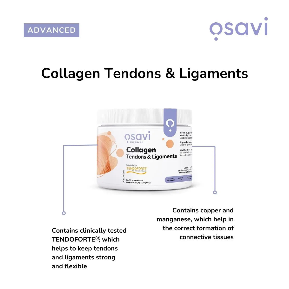 Osavi Collagen Peptides - Tendons & Ligaments – 150.9g