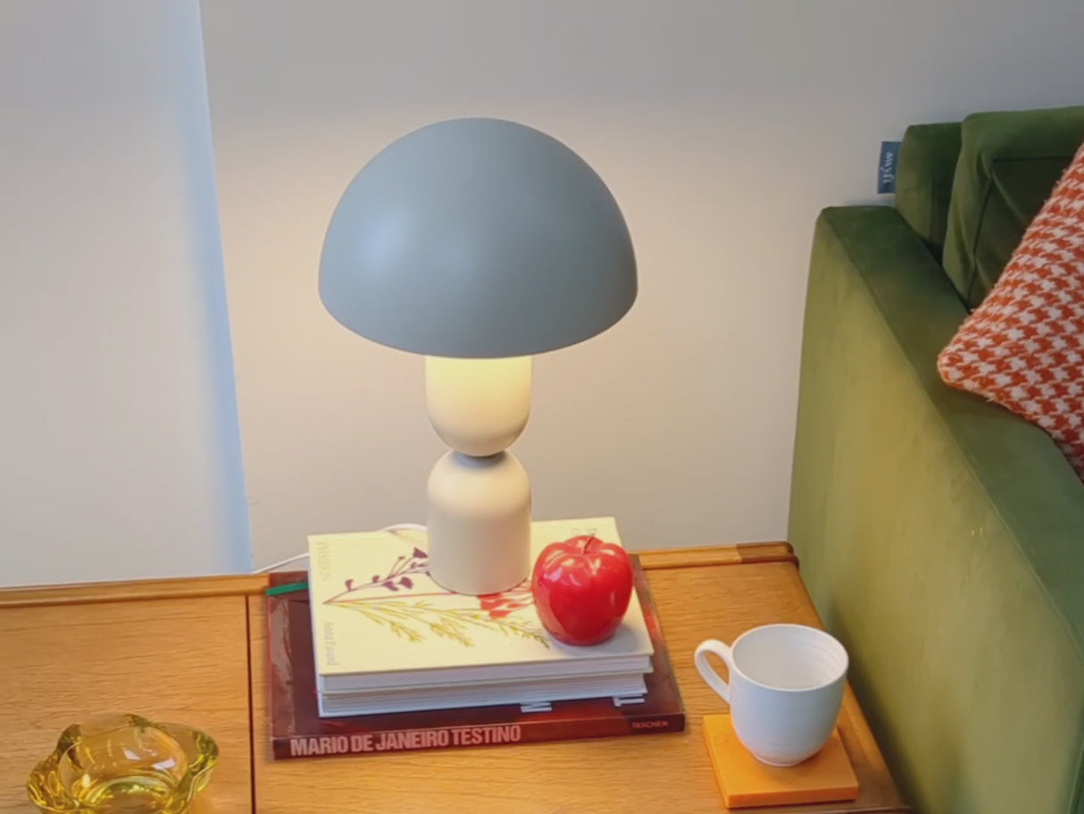 houseof. Mushroom Table Lamp in Sandshell