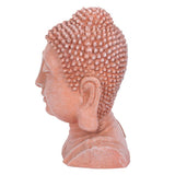 41cm Terracotta Effect Buddha Head Ornament - Lacona Home 