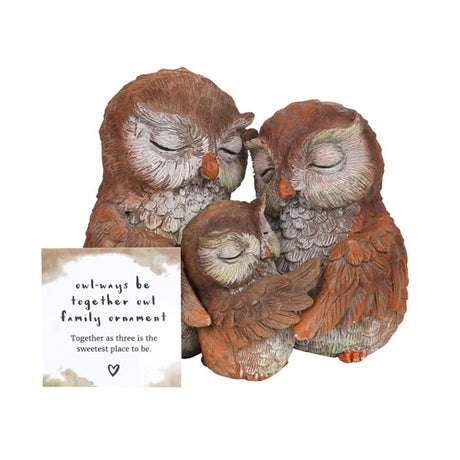 Owl-ways Be Together Owl Family Ornament - Lacona Home 