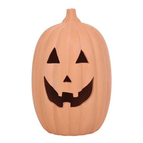 23cm Terracotta Pumpkin Ornament - Lacona Home 