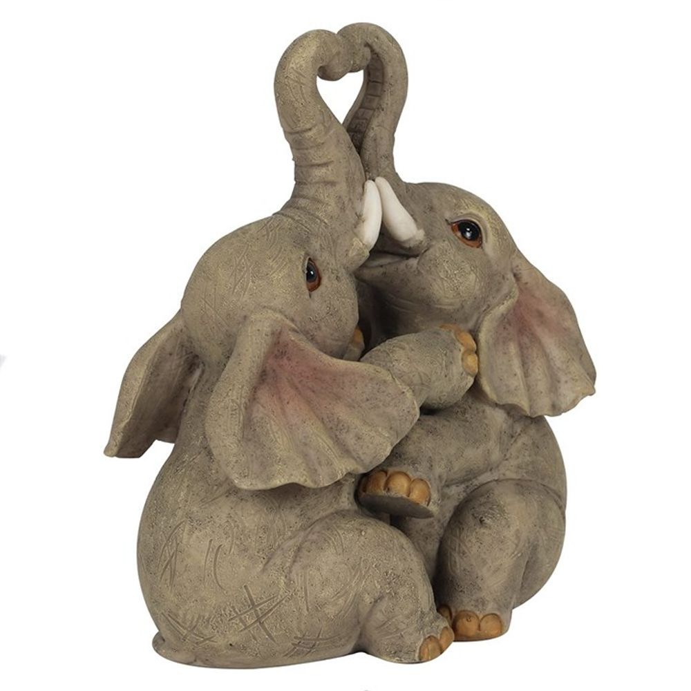 Elephant Embrace Elephant Couple Ornament - Lacona Home 