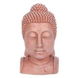 41cm Terracotta Effect Buddha Head Ornament - Lacona Home 