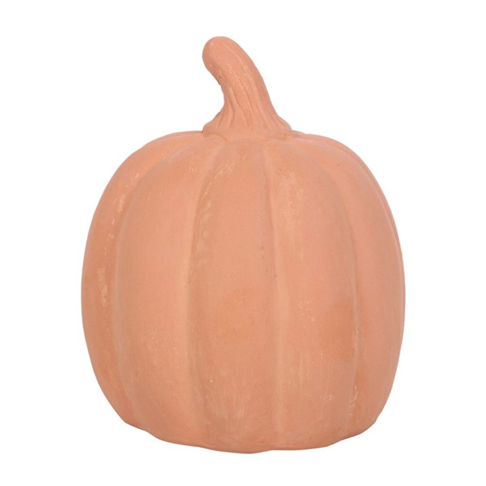 12.5cm Terracotta Pumpkin Ornament - Lacona Home 