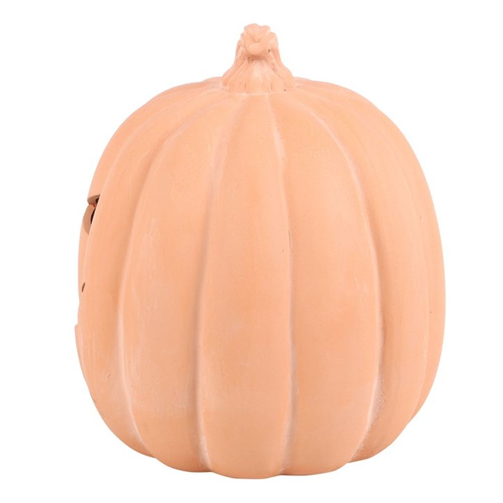 22cm Terracotta Pumpkin Ornament - Lacona Home 