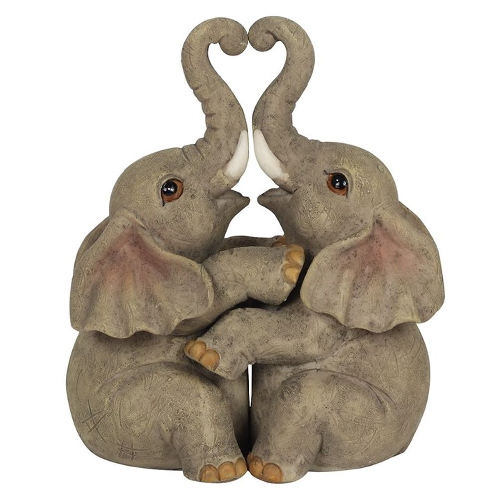 Elephant Embrace Elephant Couple Ornament - Lacona Home 