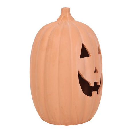 23cm Terracotta Pumpkin Ornament - Lacona Home 