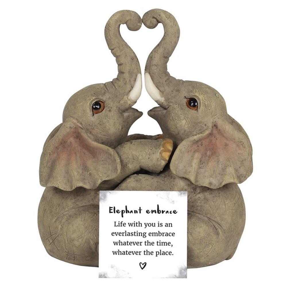 Elephant Embrace Elephant Couple Ornament - Lacona Home 