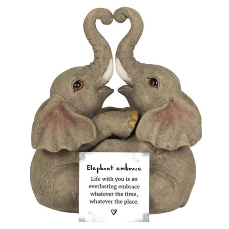 Elephant Embrace Elephant Couple Ornament - Lacona Home 